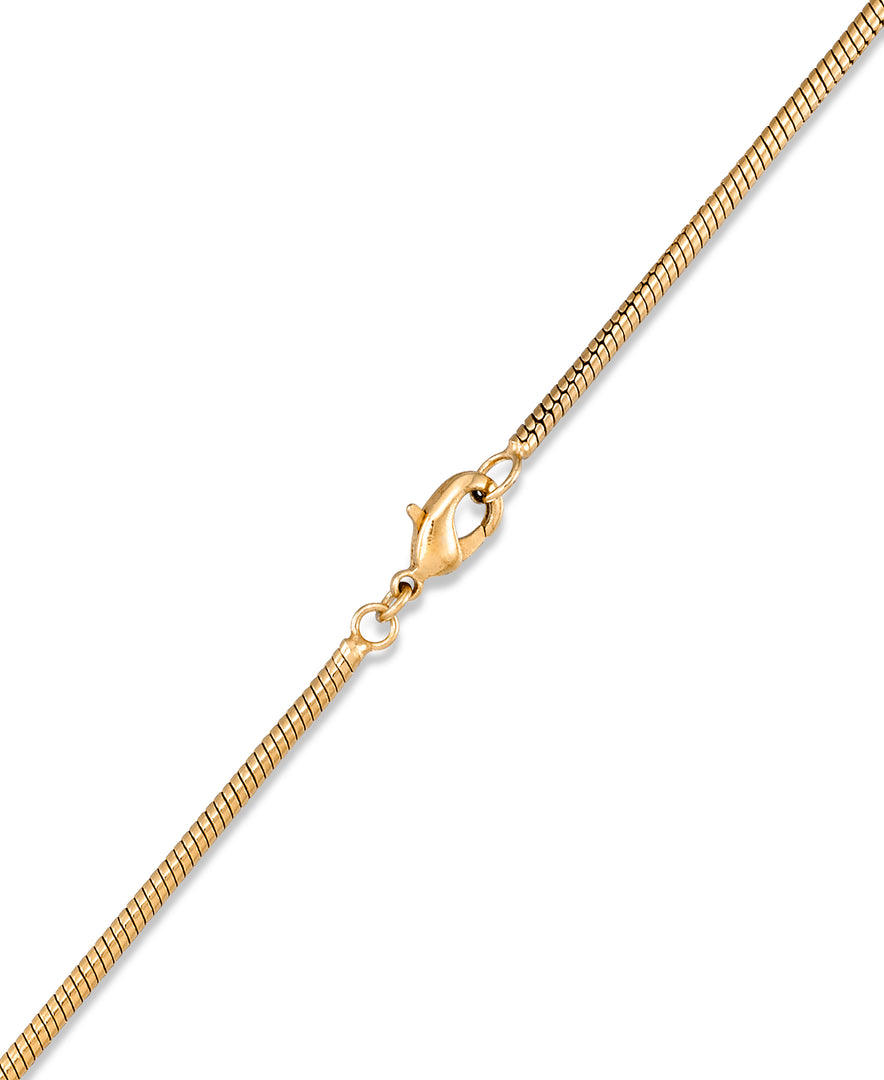 Yellow Gold Tone Yellow Gold Tone_1/6 CT. T.W. Simulated Diamond Organic Tripple Oval Pendant , 18" Chain_I_Heart_1