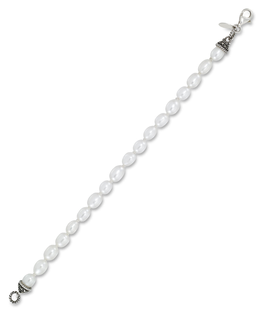 sterling silver_Tori Hill® Genuine Marcasite Fresh Water Cultured Pearl Bracelet_I_Heart_1