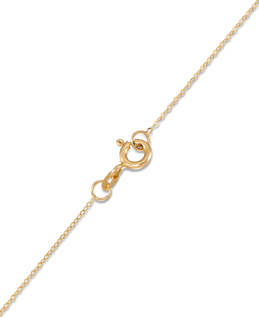 Yellow Gold_10K Gold "Love" Necklace, 18" Chain, Made in Italy_I_Heart_1