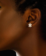Load image into Gallery viewer, Yellow Gold_10K Gold Turtle Stud Earrings - iHeart Jewels_I_Heart_1
