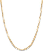 Load image into Gallery viewer, Yellow Gold_14K Gold Flat Curb Link Necklace, 18&quot;, Made in Italy_I_Heart_1
