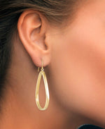 Load image into Gallery viewer, Yellow-Gold_14K Gold High Polished Pear Shape Drop Earrings - iHeart Jewels_I_Heart_1
