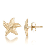 Load image into Gallery viewer, Yellow-Gold_14K Gold Starfish Stud Earrings - iHeart Jewels_I_Heart_1
