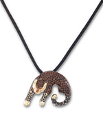 Cargar imagen en el visor de la galería, 14K Yellow Gold over Sterling Silver_Enamel Leopard Slide_I_Heart_1
