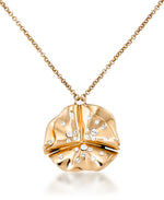 Load image into Gallery viewer, Yellow Gold Tone_1/10 CT. T.W. Simulated Diamond Organic Starburst Pendant , 18&quot; Chain_I_Heart_1
