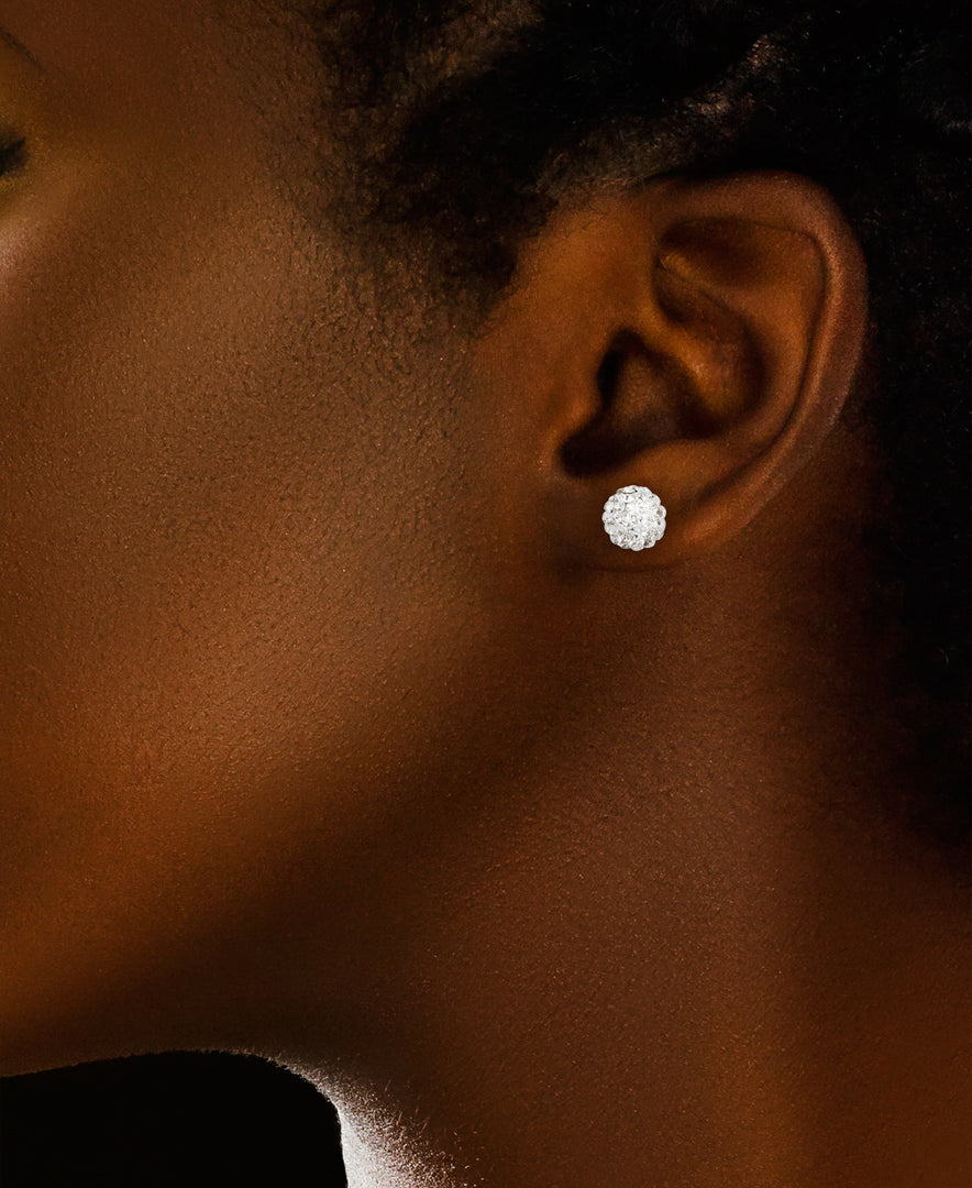 14K Yellow Gold over Sterling Silver_1/4. CT T.W. Simulated Diamond Two Pair Earring Set with Ball Studs and Heart Studs_I_Heart_1