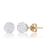 Load image into Gallery viewer, 14K Yellow Gold over Sterling Silver_1/4 CT. T.W. Simulated Diamond Two Pair Earring Set with Ball Studs and Polished Round Hoops_I_Heart_1
