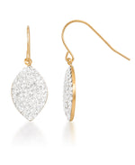 Cargar imagen en el visor de la galería, 14K Yellow Gold over Sterling Silver_3/4 CT. T.W. Simulated Diamond Bold Marquise Dangle Earrings_I_Heart_1
