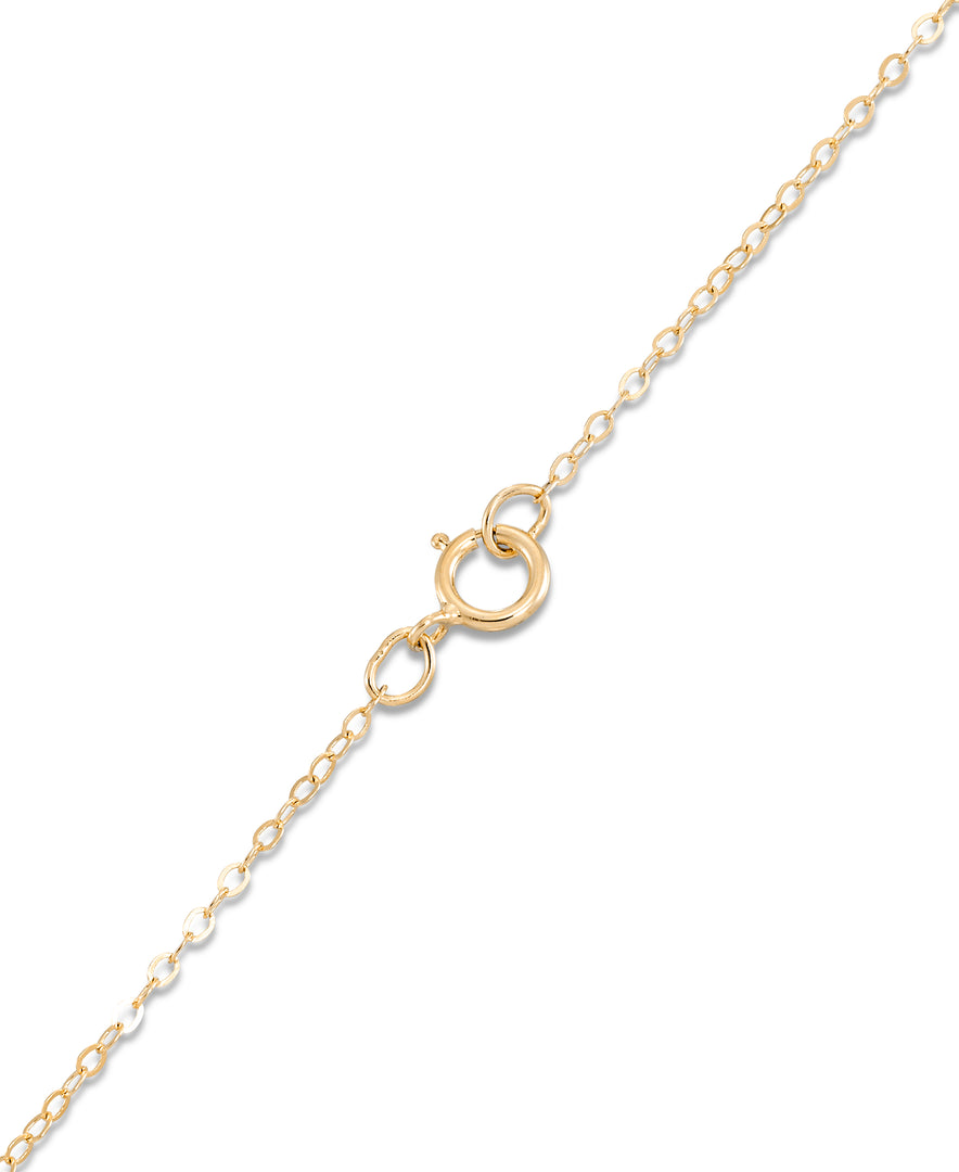 14K Yellow Gold over Sterling Silver_3/4 CT. T.W. Simulated Diamond Heart Pendant, 18"_I_Heart_1
