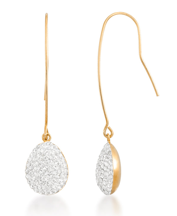 14K Yellow Gold over Sterling Silver_3/4 CT. T.W. Simulated Diamond Long Teardrop Dangle Earrings_I_Heart_1