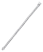 Load image into Gallery viewer, Platinum Tone_CT. T.W. Simulated Diamond &quot;S&quot; Tennis Bracelet , 7.5&quot;_I_Heart_1
