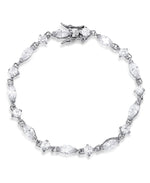 Load image into Gallery viewer, Platinum Tone_CT. T.W. Simulated Diamond Solitaires and Marquise Tennis Bracelet , 7.5&quot;_I_Heart_1
