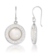 Load image into Gallery viewer, Platinum over Sterling Silver_1/3 CT. T.W. Simulated Diamond and Mother of Pearl Earrings and Pendant Set, 18&quot;_I_Heart_1
