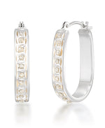 Cargar imagen en el visor de la galería, White Gold_Diamond Fascination® 14K Gold Diamond Accent Bold Pear Shape Hoop Earrings - iHeart Jewels_I_Heart_2
