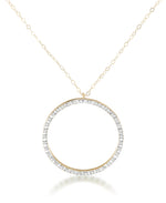 Load image into Gallery viewer, Yellow Gold_Diamond Fascination® 14K Yellow Gold Diamond Accent Eternity Necklace 18&quot; - iHeart Jewels_I_Heart_1
