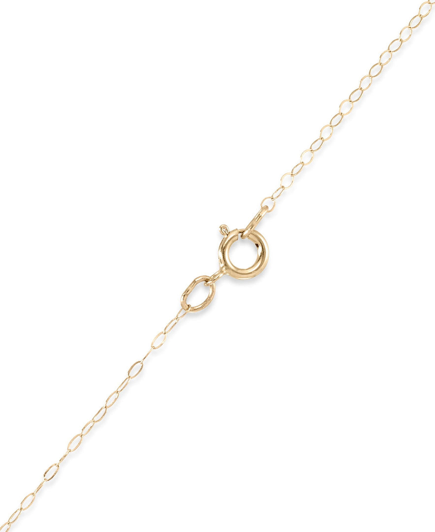 Yellow Gold_Diamond Fascination® 14K Yellow Gold Diamond Accent Hand Enameled Leopard Pendant with 18" Chain - iHeart Jewels_I_Heart_1