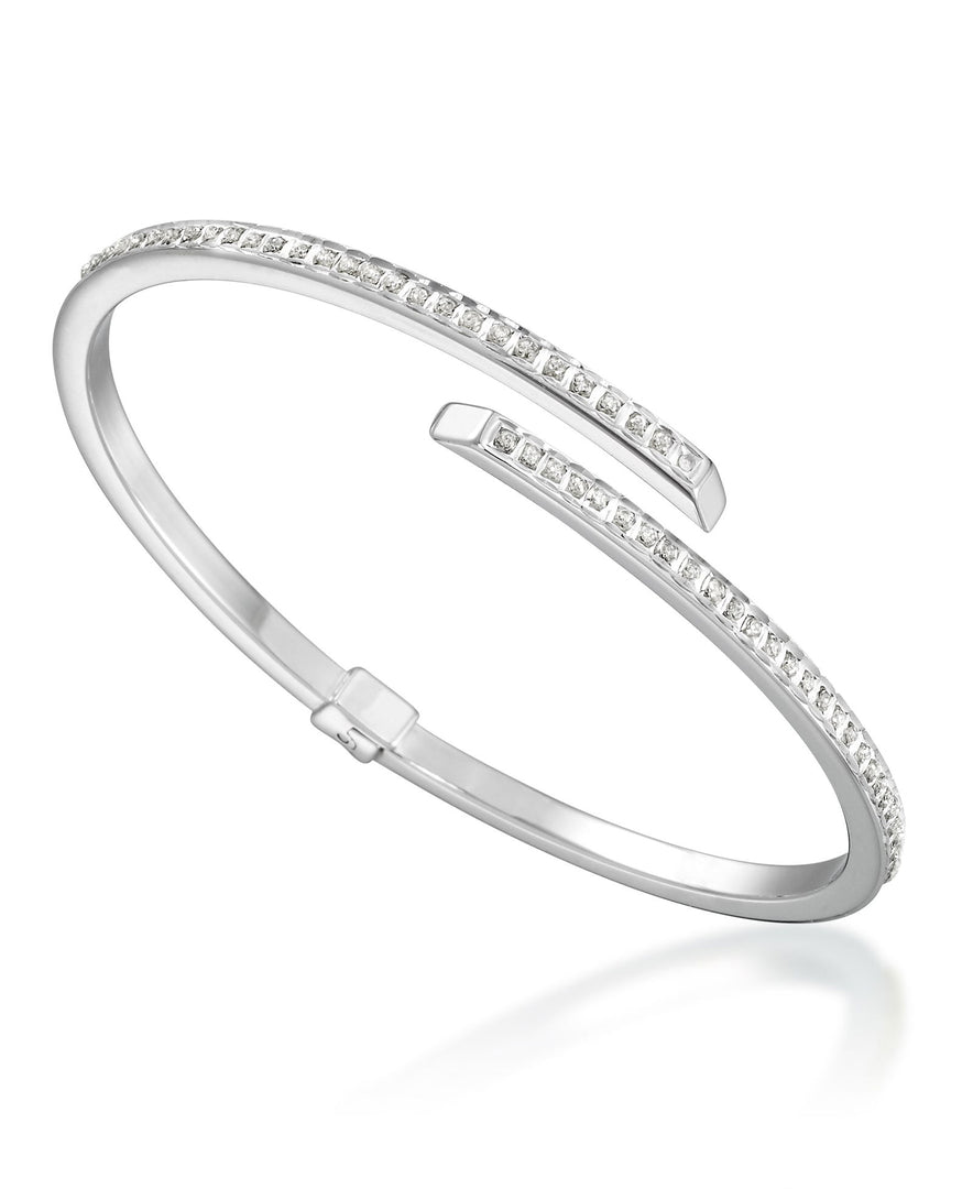 Platinum over Sterling Silver_Diamond Fascination® Diamond Accent Sterling Silver Bypass Hinged Bangle Bracelet - iHeart Jewels_I_Heart_2