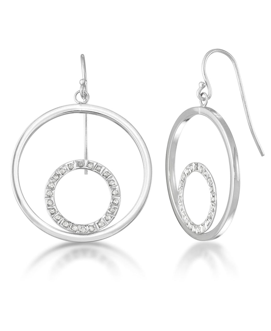 Platinum over Sterling Silver_Diamond Fascination® Diamond Accent Sterling Silver Double Eternity Drop Earrings - iHeart Jewels_I_Heart_1
