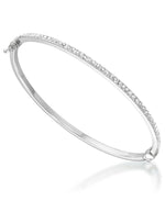 Load image into Gallery viewer, Platinum over Sterling Silver_Diamond Fascination® Diamond Accent Sterling Silver Hinged Bangle Bracelet_I_Heart_2
