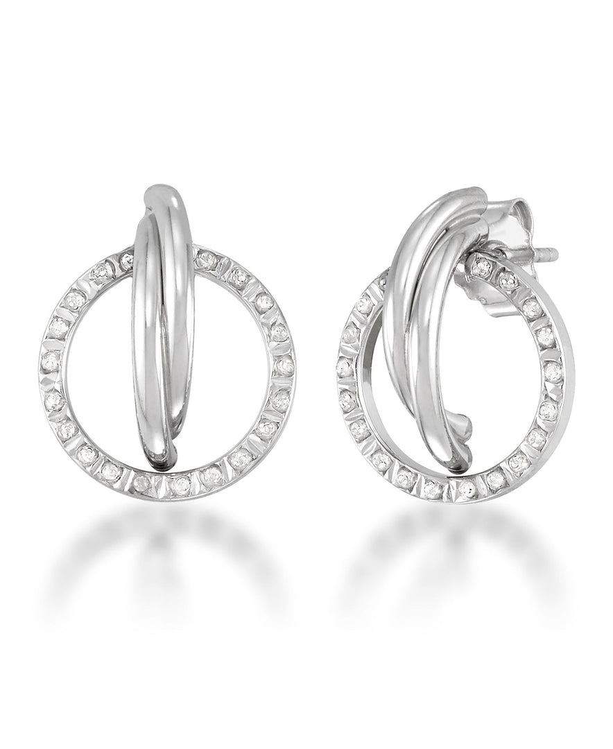 Platinum over Sterling Silver_Diamond Fascination® Diamond Accent Sterling Silver Orbital Love Knot Earrings - iHeart Jewels_I_Heart_2
