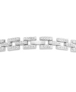 Load image into Gallery viewer, Platinum over Sterling Silver_Diamond Fascination® Diamond Accent Sterling Silver Panther Link Bracelet - iHeart Jewels_I_Heart_2
