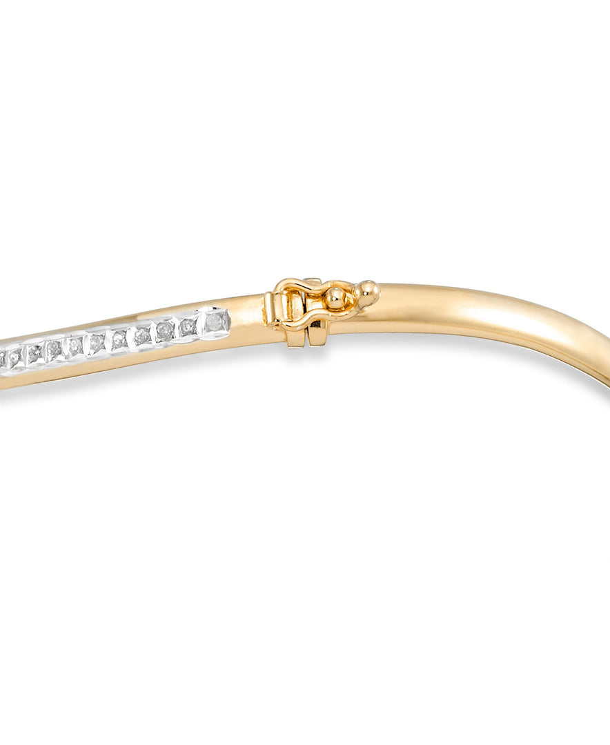 18K Yellow Gold over Sterling Silver_Diamond Fascination® Diamond Accent Sterling Silver Wave Bangle Set - iHeart Jewels_I_Heart_1
