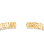 Load image into Gallery viewer, Yellow Gold_Gold Luxe® 14K Yellow Gold Diamond Cut Bold Domed Bangle. Dent Resistant, Infused with Nano Diamond Resin Core®. For Slightly Larger Wrist. - iHeart Jewels_I_Heart_1
