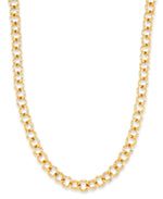 Load image into Gallery viewer, Yellow Gold_Gold Luxe® 14K Yellow Gold Double Rolo Necklace, 18&quot;.  Dent Resistant, Infused with Nano Diamond Resin Core® - iHeart Jewels_I_Heart_1
