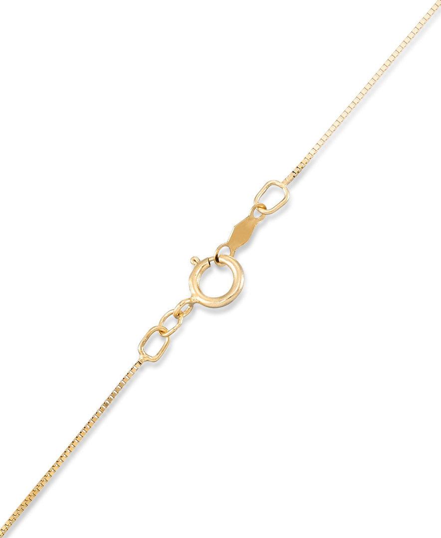Yellow Gold_Gold Luxe® 14K Yellow Gold Free Form Pendant with Brilliant Pave Crystal Frame, 18" Chain. Dent Resistant, Infused with Nano Diamond Resin Core® - iHeart Jewels_I_Heart_1