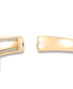 Load image into Gallery viewer, Yellow Gold_Gold Luxe® 14K Yellow Gold Graduated Bangle with Glittery Frame. Dent Resistant, Infused with Nano Diamond Resin Core®. Average Wrist Size. - iHeart Jewels_I_Heart_1

