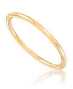 Load image into Gallery viewer, Yellow Gold_Gold Luxe® 14K Yellow Gold High Polished Round Tube Bangle. Dent Resistant, Infused with Nano Diamond Resin Core®. Average Wrist Size. - iHeart Jewels_I_Heart_1
