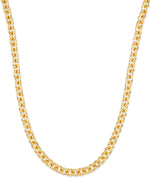 Load image into Gallery viewer, Yellow Gold_Gold Luxe® 14K Yellow Gold Rolo Necklace. 18&quot; Chain. Dent Resistant, Infused with Nano Diamond Resin Core® - iHeart Jewels_I_Heart_1
