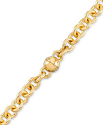Load image into Gallery viewer, Yellow Gold_Gold Luxe® 14K Yellow Gold Rolo Necklace. 18&quot; Chain. Dent Resistant, Infused with Nano Diamond Resin Core® - iHeart Jewels_I_Heart_1
