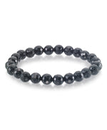 Load image into Gallery viewer, Genuine Black Onyx_Genuine Black Onyx Beaded Stretch Bracelet_I_Heart_1
