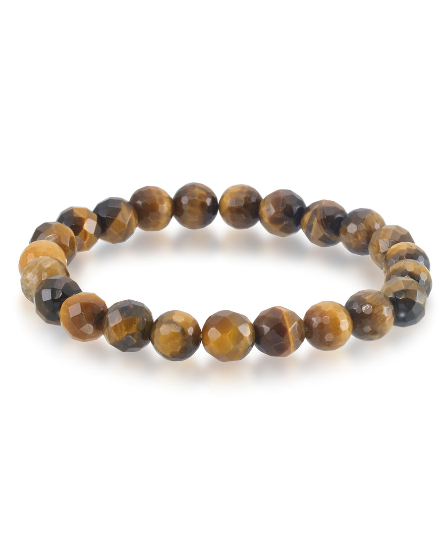Genuine Tiger's Eye_Genuine Tiger's Eye Beaded Stretch Bracelet_I_Heart_1