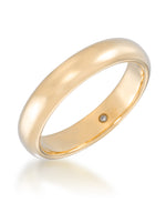 Load image into Gallery viewer, Yellow Gold_Gold Luxe® 14K Gold High Polished Domed Band Ring Dent Resistant, Infused with Nano Diamond Resin Core®_I_Heart_1
