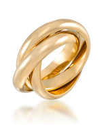 Load image into Gallery viewer, Yellow Gold_Gold Luxe® 14K Gold High Polished Rolling Ring Dent Resistant, Infused with Nano Diamond Resin Core®_I_Heart_1
