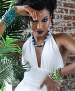 Load image into Gallery viewer, Peacock Cultured Freshwather Pearls_Peacock Cultured Freshwater Pearl Stretch Bracelet_I_Heart_1
