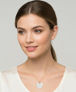 Cargar imagen en el visor de la galería, 14K Yellow Gold over Sterling Silver_3/4 CT. T.W. Simulated Diamond Heart Pendant, 18&quot;_I_Heart_1
