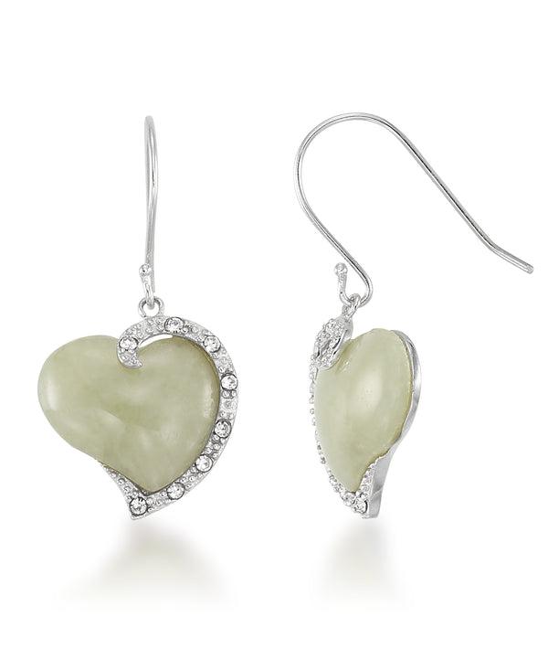 Sterling_Silver Tori Hill® Genuine Marcasite and Genuine Jade Heart Dangle Earrings_I_Heart_1