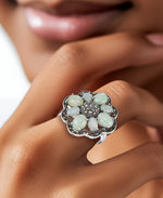 Load image into Gallery viewer, Sterling SIlver_Tori Hill® Genuine Marcasite and Multi Jade Heirloom Ring_I_Heart_1
