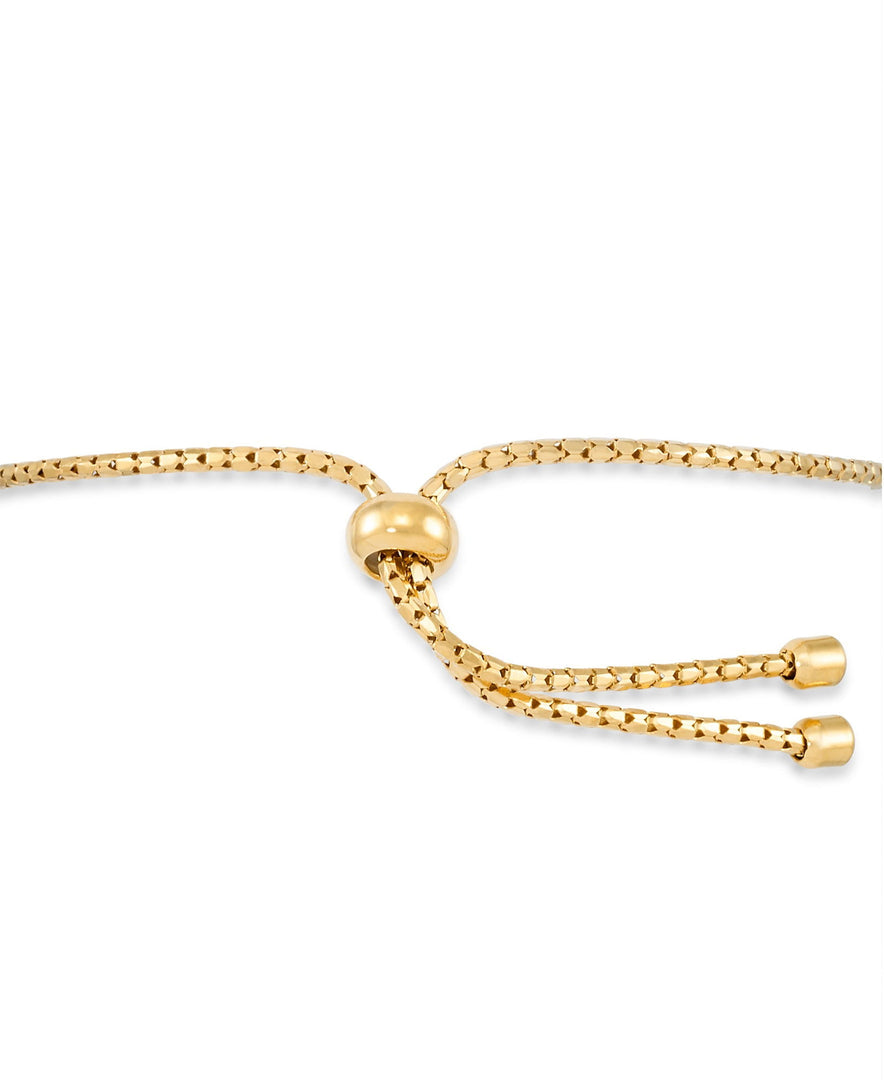 18K Yellow Gold over Sterling Silver_Amber Rosa™ Genuine Amber Elephant Bolo Adjustable Bracelet - iHeart Jewels_I_Heart_1