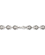 Load image into Gallery viewer, Sterling Silver_Tori Hill® Genuine Marcasite and Crystal Victorian Heart Necklace_I_Heart_1
