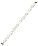Load image into Gallery viewer, Sterling Silver_Tori Hill® Genuine Marcasite and Freshwater Cultured Pearl Strand Bracelet, 7&quot;_I_Heart_1
