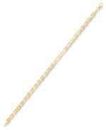 Load image into Gallery viewer, Yellow Gold_14K Gold Satin and Polished Greek Key Stampato bracelet 7.25&quot;_I_Heart_1
