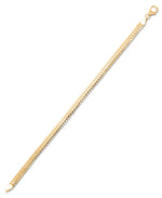 Cargar imagen en el visor de la galería, Yellow Gold 14K Gold High Polished Domed Woven Link Bracelet, 7&quot;, Made in Italy_I_Heart_1
