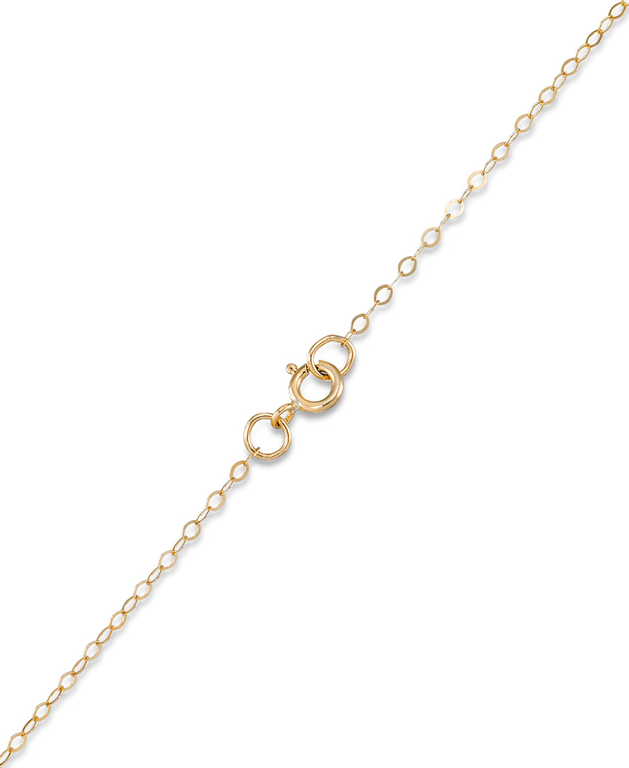 Yellow Gold_Gold Luxe® 140K Gold High Polished Teardrop Pendant with Brilliant Crystals, 18". Dent Resistant, Infused with Nano Diamond Resin Core®_I_Heart_1