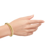 Load image into Gallery viewer, Yellow Gold_Gold Luxe® 14K Yellow Gold Bold Twist Slip on Bangle. Dent Resistant, Infused with Nano Diamond Resin Core®. Average Wrist Size. - iHeart Jewels_I_Heart_1
