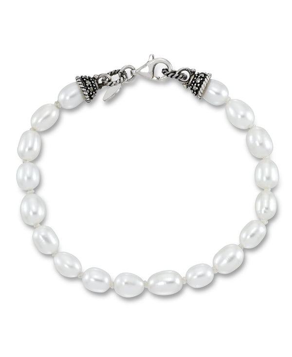 sterling silver_Tori Hill® Genuine Marcasite Fresh Water Cultured Pearl Bracelet_I_Heart_1